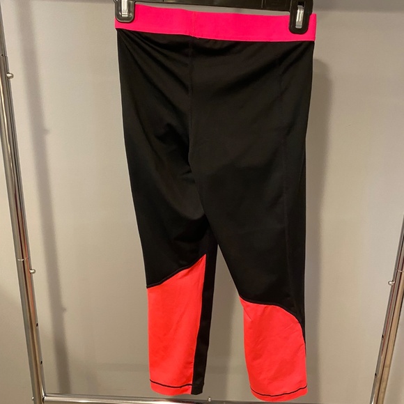 Nike Pro Dri-Fit Colorblock Crop Leggings – Black/Pink/Teal – Women’s S - Picture 3 of 3